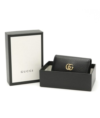 GUCCI Gucci GG Marmont Petit 6-key case leather black 456118 Le MVP de beaucoup