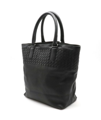 BOTTEGA VENETA Bottega Veneta Intrecciato Tote Bag Handbag Leather Black 173185 rembourrage situé sous