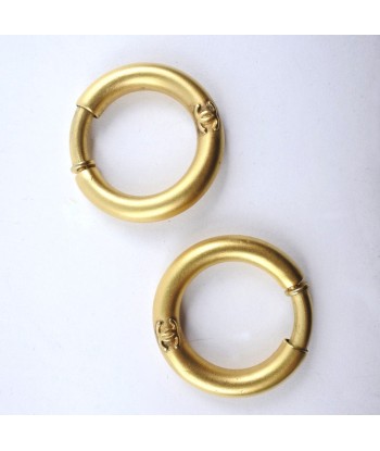 CHANEL Hoop Gold Plated 96P Womens Earrings Voir les baskets