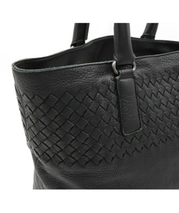 BOTTEGA VENETA Bottega Veneta Intrecciato Tote Bag Handbag Leather Black 173185 rembourrage situé sous