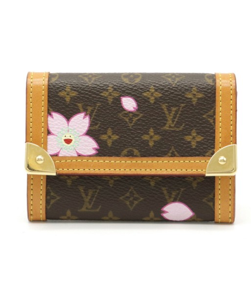 LOUIS VUITTON Monogram Cherry Blossom Portomonet Plastic Coin Purse M92024 ouvre sa boutique