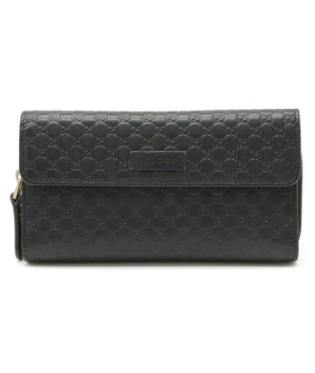 GUCCI Gucci Micro Shima Tri-Fold Long Wallet Round Leather Black 449364 2 - 3 jours ouvrés.