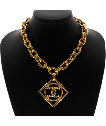 CHANEL Chanel Coco Mark Gold Plating 29 Womens Necklace de pas cher