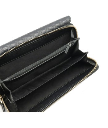 GUCCI Gucci Micro Shima Tri-Fold Long Wallet Round Leather Black 449364 2 - 3 jours ouvrés.