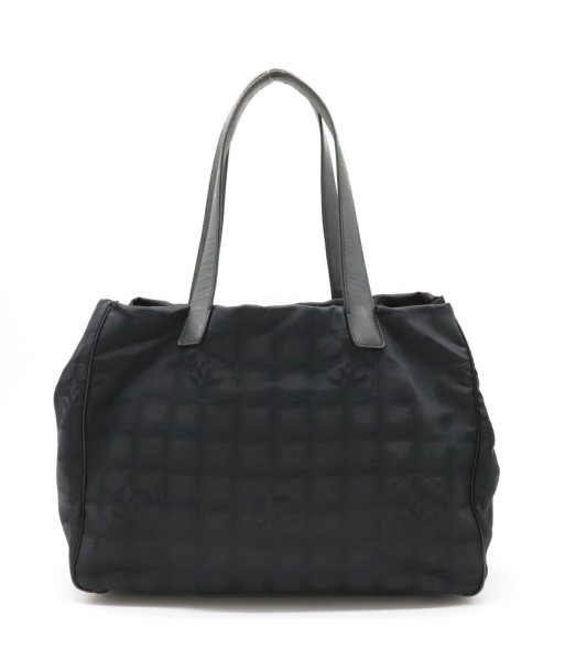 CHANEL Newline Tote MM Bag Shoulder Nylon Jaguar Leather Black A15991 la livraison gratuite