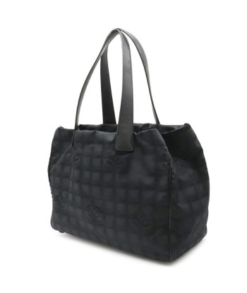 CHANEL Newline Tote MM Bag Shoulder Nylon Jaguar Leather Black A15991 la livraison gratuite