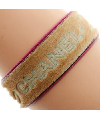 CHANEL Lambskin Harako Beige Pink 01A Womens Bracelet la livraison gratuite