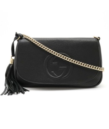 GUCCI Gucci Soho Tassel Bag Leather Black 336752 ou a consommer sur place