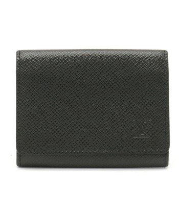 LOUIS VUITTON Louis Vuitton Taiga Amberop Cult de Visit Card Case Business Holder Leather Aldwards Black M30922 destockage