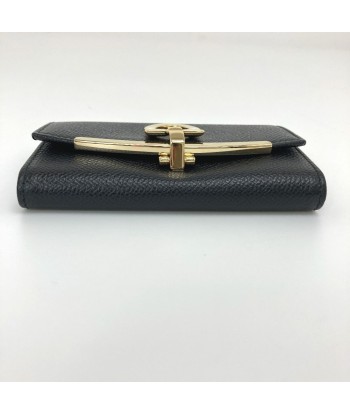 Salvatore Ferragamo Key Case Gancio 6 Series 22D151 2021 Collection Calf Leather Black Womens hantent personnes