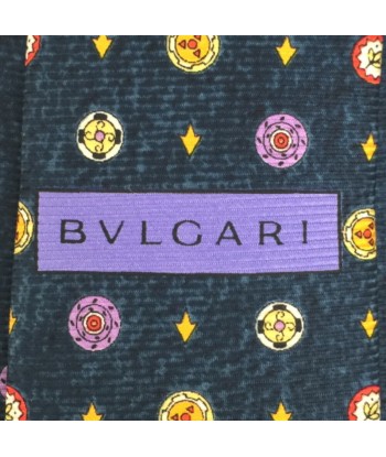 Bvlgari tie Davide Pizzigoni collaboration 100% silk navy men's BVLGARI Le MVP de beaucoup