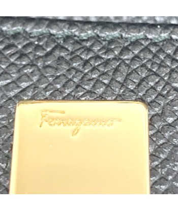 Salvatore Ferragamo Key Case Gancio 6 Series 22D151 2021 Collection Calf Leather Black Womens hantent personnes