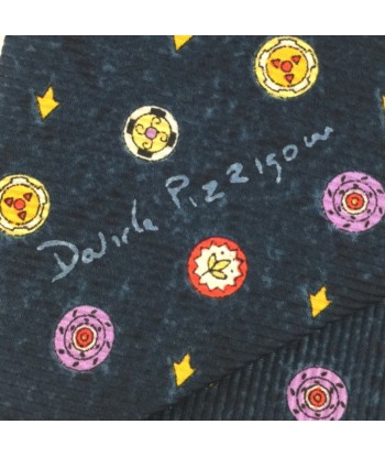 Bvlgari tie Davide Pizzigoni collaboration 100% silk navy men's BVLGARI Le MVP de beaucoup