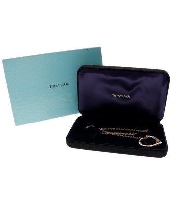 TIFFANY & Co. Tiffany Open Heart Large Elsa Peretti K18 Yellow Gold Diamond Womens Necklace S la livraison gratuite