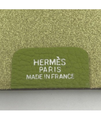 Hermes notebook cover Julis PM Anis Green □ M engraved 2009 Togo Ladies HERMES pas chere