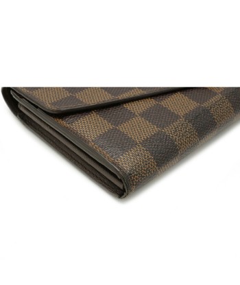 LOUIS VUITTON Louis Vuitton Damier Portofeuil Sarah Bi-Fold Wallet New N63209 d'Europe débarque