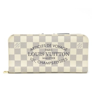 LOUIS VUITTON Louis Vuitton Damier Azur Plan Soleil Portofeuil Ansolit Folded Initials N63115 en ligne des produits 