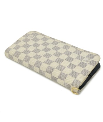 LOUIS VUITTON Louis Vuitton Damier Azur Plan Soleil Portofeuil Ansolit Folded Initials N63115 en ligne des produits 