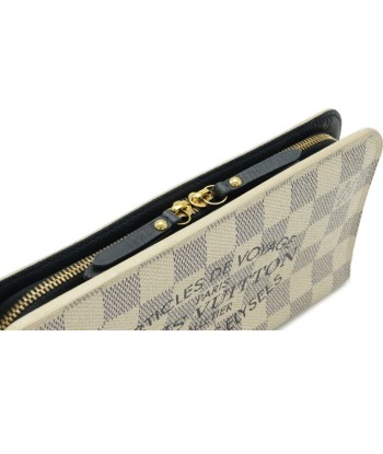 LOUIS VUITTON Louis Vuitton Damier Azur Plan Soleil Portofeuil Ansolit Folded Initials N63115 en ligne des produits 