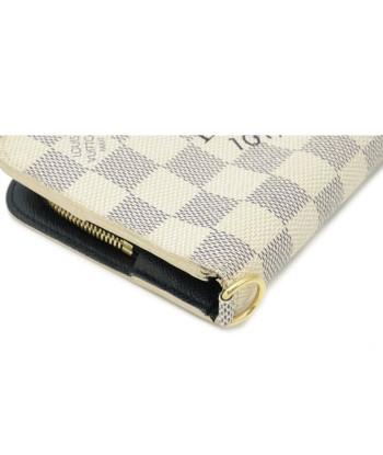 LOUIS VUITTON Louis Vuitton Damier Azur Plan Soleil Portofeuil Ansolit Folded Initials N63115 en ligne des produits 