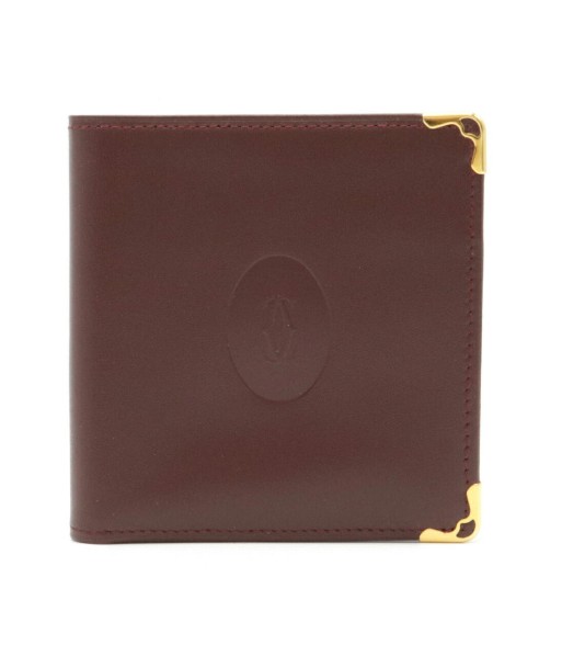 Cartier Mastline Mast de Bi-Fold Wallet Leather Bordeaux L3000451 le des métaux précieux