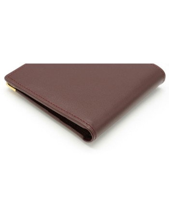 Cartier Mastline Mast de Bi-Fold Wallet Leather Bordeaux L3000451 le des métaux précieux