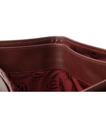 Cartier Mastline Mast de Bi-Fold Wallet Leather Bordeaux L3000451 le des métaux précieux