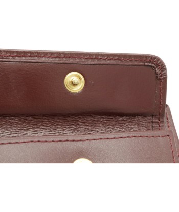 Cartier Mastline Mast de Bi-Fold Wallet Leather Bordeaux L3000451 le des métaux précieux