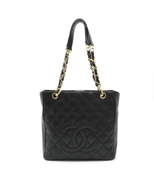 Seal CHANEL Chanel PST Matrasse Coco Mark Chain Tote Bag Shoulder Caviar Skin Black A20994 Le MVP de beaucoup