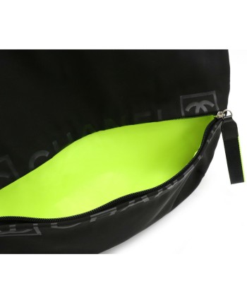 Seal CHANEL Sports Line Coco Mark Shoulder Bag Nylon Black Neon Yellow commande en ligne