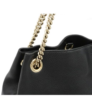 GUCCI Gucci Soho Interlocking G Chain Bag Shoulder Tote Leather Black 308982 rembourrage situé sous