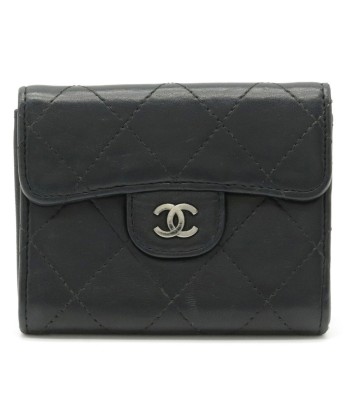 CHANEL Chanel Matrasse Coco Mark Coin Purse Card Case Business Holder Lambskin Leather Black Découvrez la collection