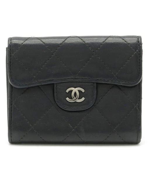 CHANEL Chanel Matrasse Coco Mark Coin Purse Card Case Business Holder Lambskin Leather Black Découvrez la collection