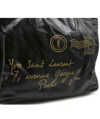 YVES SAINT LAURENT Yves Saint Laurent YSL Y Mail Tote Bag Large Patent Leather Black acheter en ligne