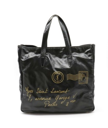 YVES SAINT LAURENT Yves Saint Laurent YSL Y Mail Tote Bag Large Patent Leather Black acheter en ligne