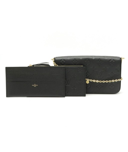 LOUIS VUITTON Monogram Amplant Pochette Felicy Felice Shoulder Clutch Noir Black M64064 outlet