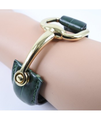 GUCCI Gucci Horsebit Calf Green Unisex Bangle Voir les baskets