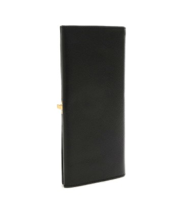 Salvatore Ferragamo Gancini Leather Long Wallet (bi-fold) Black JUSQU'A -70%! 