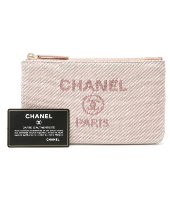 CHANEL Deauville Line Coco Mark Makeup Pouch Pink 50% de réduction en Octobre 2024