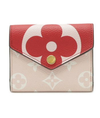 LOUIS VUITTON Monogram Giant Portofeuil Zoe Rouge Red Pink M67641 Pour