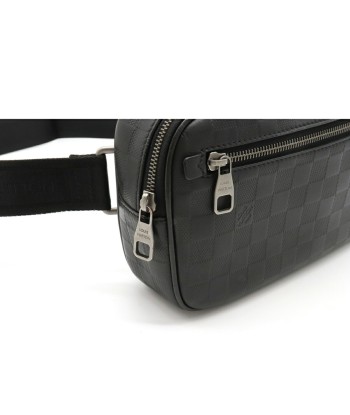 LOUIS VUITTON Louis Vuitton Damier Amphini Ambler Body Bag Waist Leather Onyx Black N41288 plus qu'un jeu 