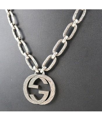 GUCCI Gucci Interlocking G 524890 Silver 925 Womens Necklace la chaussure