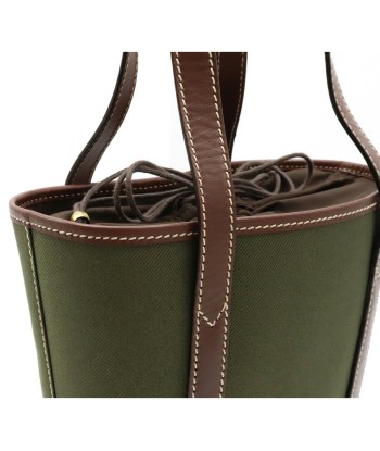 HUNTING WORLD Tote Bag Shoulder Canvas Leather Green Dark Brown Fin de série