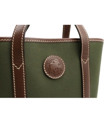 HUNTING WORLD Tote Bag Shoulder Canvas Leather Green Dark Brown Fin de série