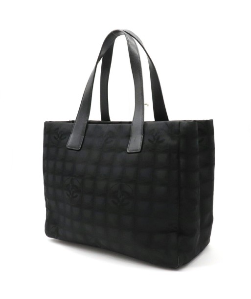 CHANEL Newline Tote MM Bag Shoulder Nylon Jaguar Leather Black A15991 des créatures d'habitude