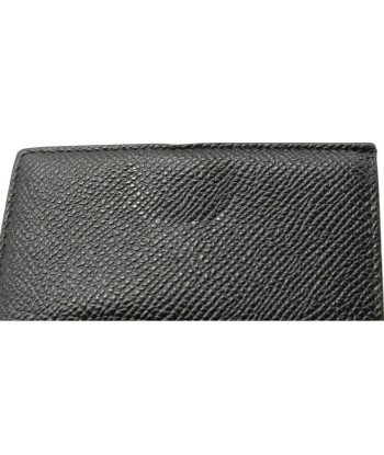 BVLGARI Bvlgari Tri-Fold Wallet Grain Leather Black 289991 Pour