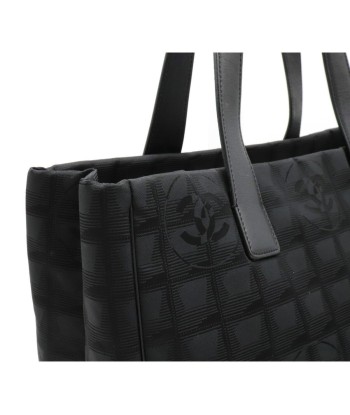 CHANEL Newline Tote MM Bag Shoulder Nylon Jaguar Leather Black A15991 des créatures d'habitude