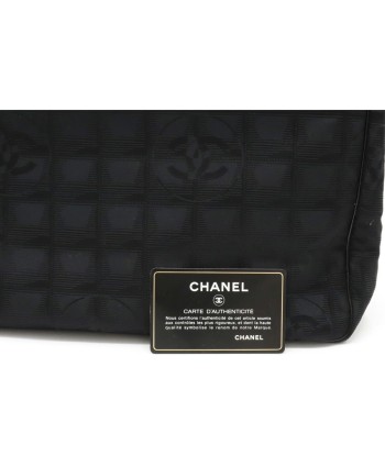 CHANEL Newline Tote MM Bag Shoulder Nylon Jaguar Leather Black A15991 des créatures d'habitude