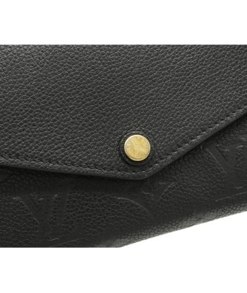 LOUIS VUITTON Louis Vuitton Monogram Amplant Portofeuil Sarah Bi-Fold Wallet Leather Noir Black M61182 online