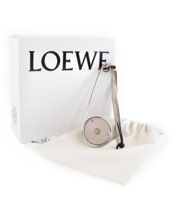 LOEWE Loewe Mechano Bag Charm Leather Gray Womens Brooch Amélioration de cerveau avec